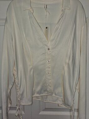 Button up long sleeve  blouse
